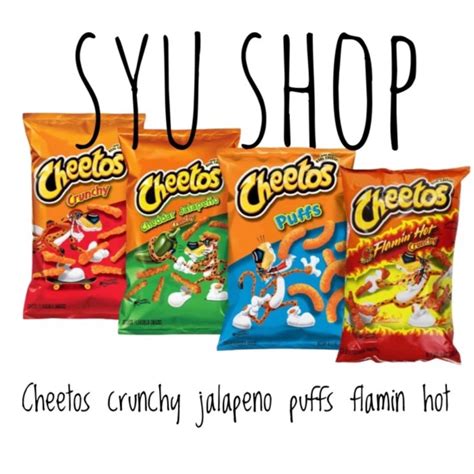 Cheetos Flaming Flamin Hot Jalapeno Crunchy Cheese Puff Puffs Imported