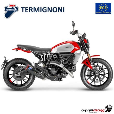 Termignoni Black Racing Exhaust For Ducati Scrambler Icon