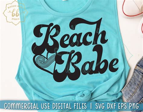 Beach Babe Svg Beach Babe Png Beach Svg Beach Trip Svg Etsy