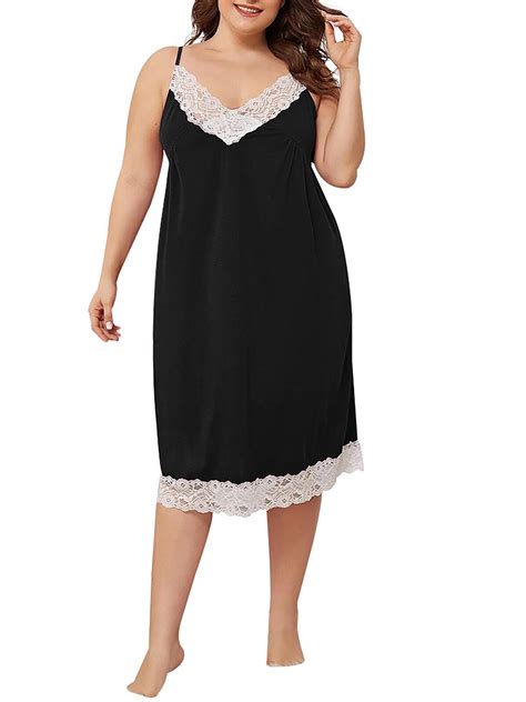 KVMeteor Women S Plus Size Sexy Lingerie Dress Lace Nightdress Babydoll G String Set Sleepwear