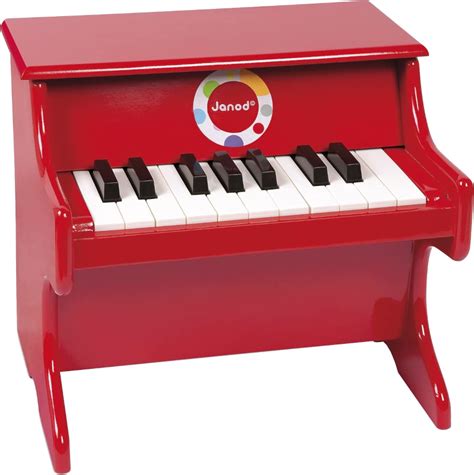 Janod Confetti Red Piano Červená - Muziker