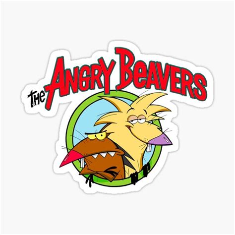 Angry Beavers Sticker For Sale By Nostalgiaattic Redbubble