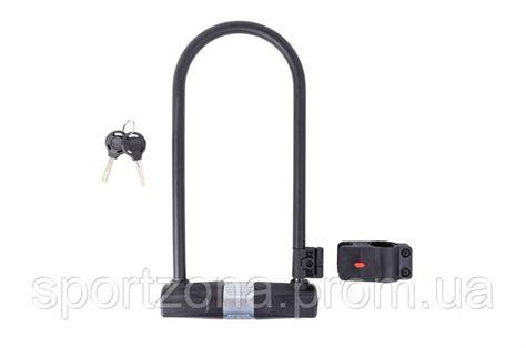 Купити Замок U-Lock PY 6001 на ключі 115mm*265mm чорний, ціна 684 грн ...