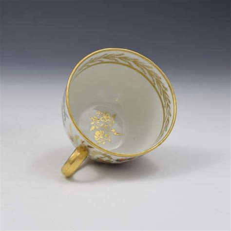 New Hall Porcelain Tea Cup And Saucer Pattern 750 752 Rare Variant