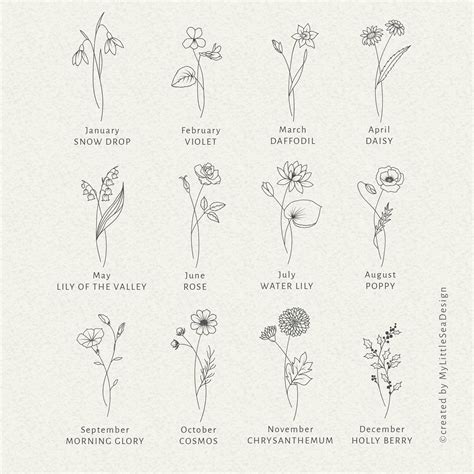 Belia Steunebrink: Birth Month Flowers Tattoo / May - Lily of the