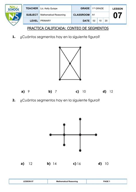 Ejercicio De Conteo De Segmentos Artofit