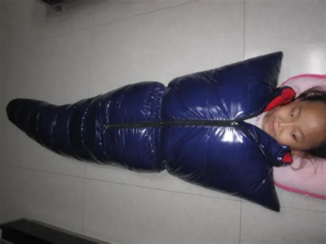 Shiny Gloss Wetlook Nylon Mermaid Sleeping Bag Down Mummy Sleeping Bags