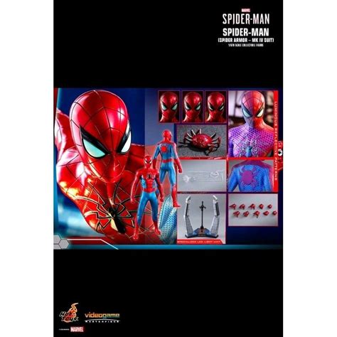 Hot Toys VGM43 Spider Man Spider Armor Mark 4 MK IV Suit Collectible Figure BIB Hobbies