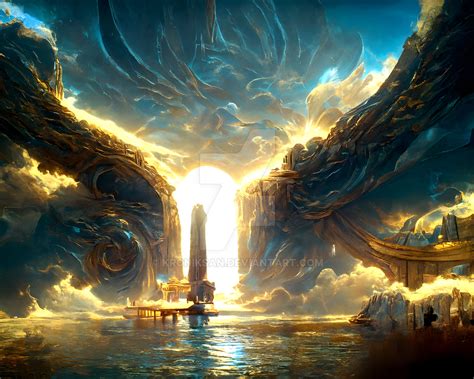 Gates of heaven (made with AI) by kroniksan on DeviantArt