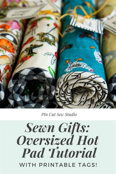 DIY Sewing Tutorial Quilted Oversized Hot Pads