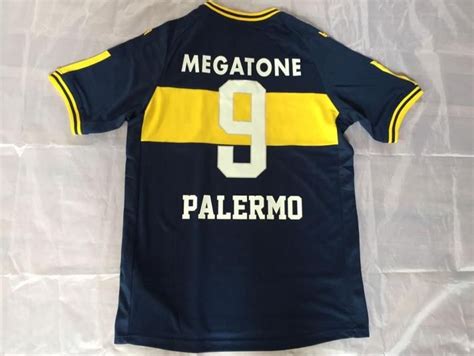 Boca Juniors Roman Palermo Retro Soccer Jersey Old Camisetas