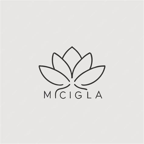 Premium Vector Magnolia Logo Vector Illustration Line Art