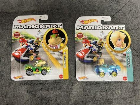 Hot Wheels Mario Kart Rosalina Birthday Girl Bowser Jr Htf