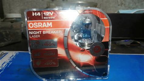 Лампы Osram Н4 Night Breaker Laser. Реальный отзыв. - YouTube