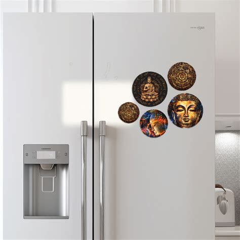 Shop Exquisite Nirvana Fridge Magnets Set Of 5 Handcrafted Indian