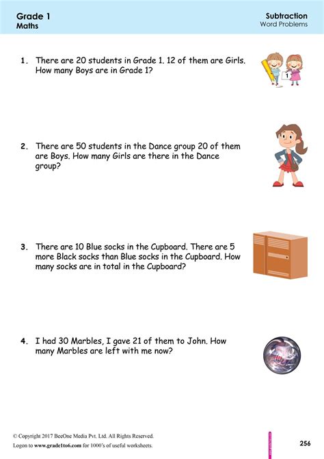 Subtraction Word Problems Worksheets Worksheets Worksheet Hero