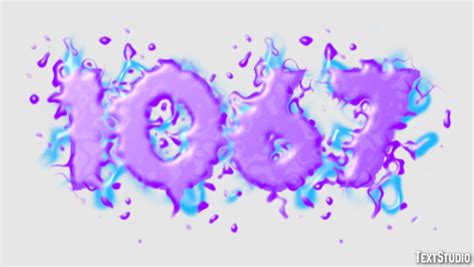 1067 Text Effect and Logo Design Number