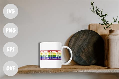 Pride Rainbow Flag Svg Png Eps Dxf Gay Pride Rainbow Banner Cut File Cricut Instant