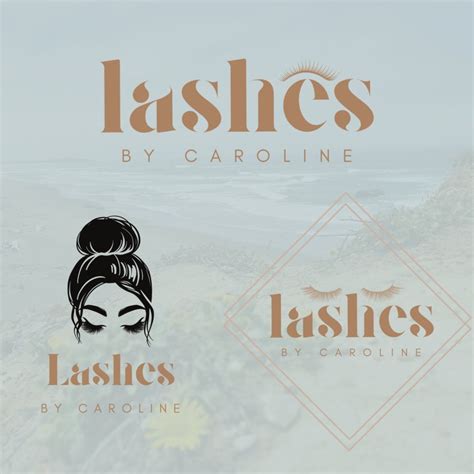 Lash Makeup Artist Logo Set Custom Brand Set For Beauty