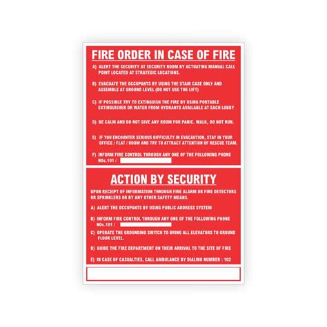 Fire Order Board Globelite
