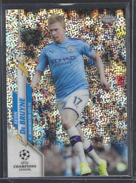 KEVIN DE BRUYNE 2019 20 TOPPS CHROME UEFA SPECKLE REFRACTOR 19 EBay