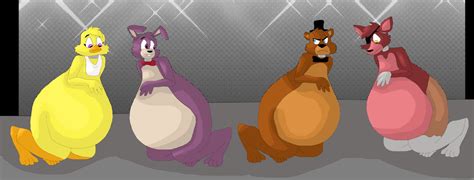 Fat Four Of Five Nights At Freddys By Mojo1985 On Deviantart