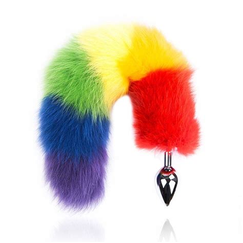 Plug Anal Em Metal Cauda Colorida Entrega R Pida E Sigilosa
