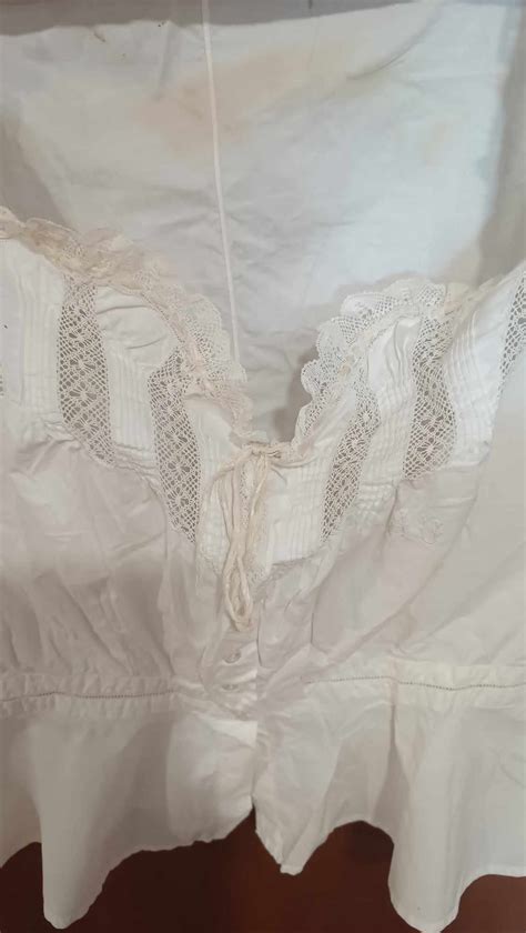 Antique French Lace Corset Cover Camisole Lingerie Bodice Etsy