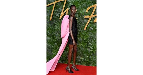 Alek Wek British Fashion Awards Red Carpet 2018 Popsugar Fashion Uk