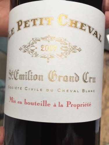 Ch Teau Cheval Blanc Le Petit Cheval Saint Milion Grand Cru Vivino Us