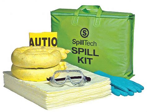 Spilltech Spill Kit Bag Chemicalhazmat 4 H 443u36spkhz Tote