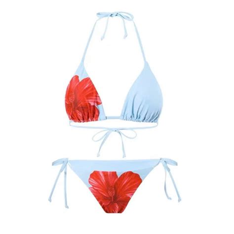 Bikini xanh nhạt in hoa 89k ngày freesz Tiệm Thanh Xuân
