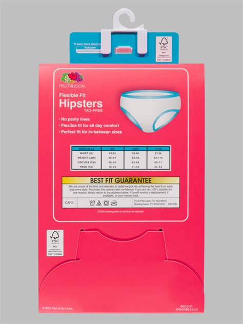 Girls Seamless Hipsters 6 Pack Fruit Of The Loom