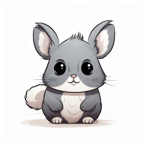 Premium Photo Funny Chinchilla Cartoon Illustration For Tumblr