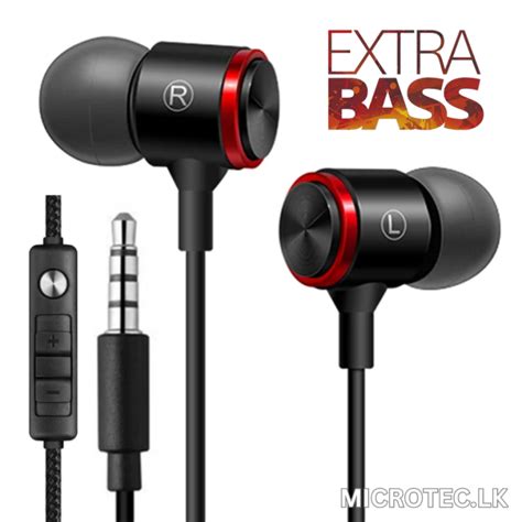 High Quality Extra BASS Earphones 3.5mm Connector with Mic - Super ...