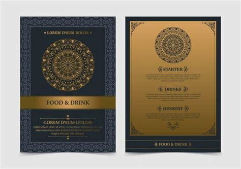 Luxury Restaurant Menu Vector Art Icons And Graphics For Free Download