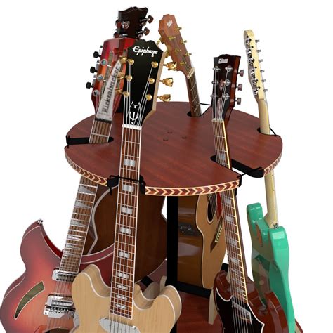 The Carousel™ Deluxe Rotating Multi Guitar Stand | GuitarStorage.com