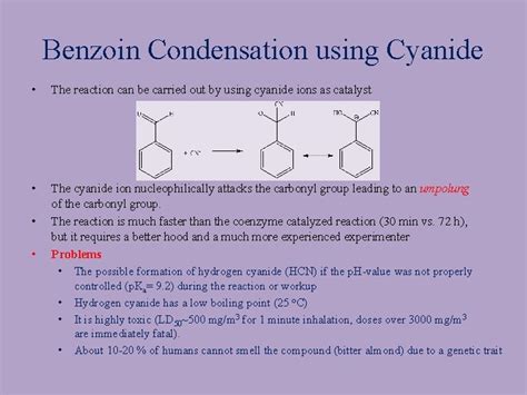 Lecture 1 Benzoin Condensation Introduction Enzymes Catalyze Organic