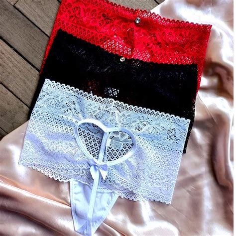 Kit Tanga Fio Sexy Calcinha Rendada Cora O Lingerie Shopee Brasil