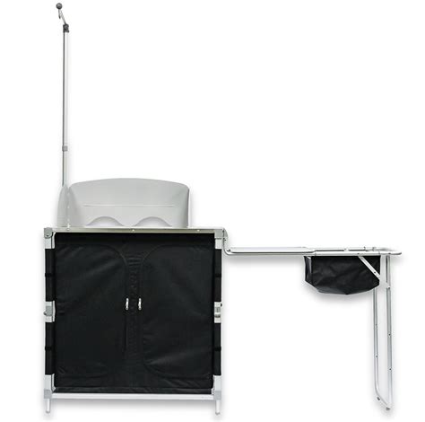 Camco Deluxe Camping Kitchen Table With Sink Review Roundforge
