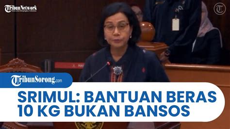 BLAK BLAKAN Sri Mulyani Beri Klarifikasi Soal Bagi Bagi Beras 10 Kg