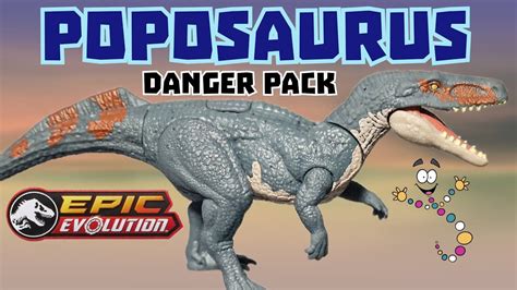 Jurassic World Epic Evolution Danger Pack Poposaurus Review 2024 Youtube