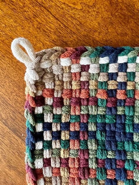 Set Of Potholders Thick Loomed Trivet Woven Hot Pads Etsy