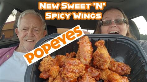 Popeyes New Sweet N Spicy Wings Review Youtube