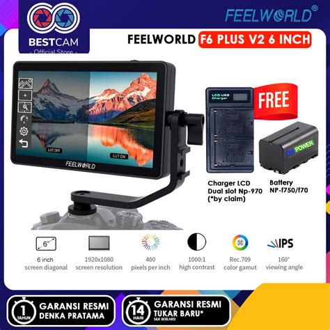 Jual Feelworld F Plus V Inch Monitor K Hdmi Lut Touch Screen