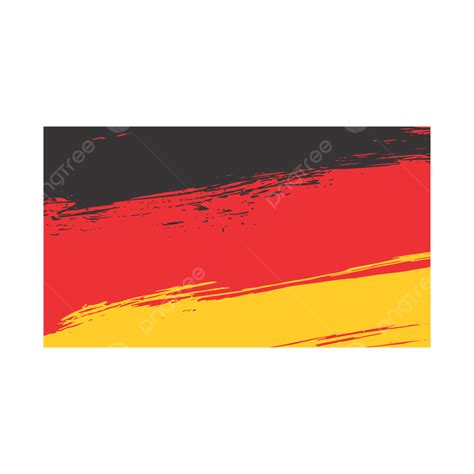 Germany Flag Vector Png Images Germany Flag Cartoon Hand Painted