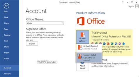 How To Convert Microsoft Office 2013 Trial Version Into Full Version