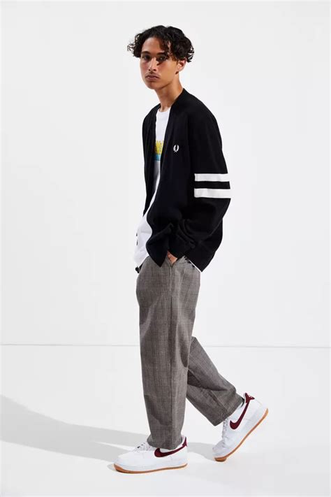 Fred Perry Tipped Sleeve Cardigan Urban Outfitters