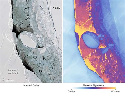 The calving of a massive iceberg from the Larsen C ice shelf