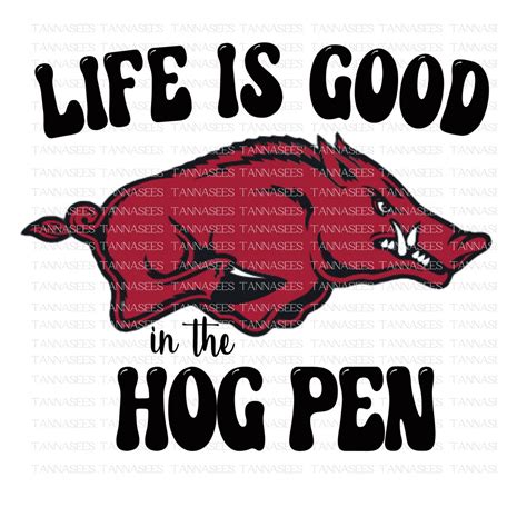 Arkansas Razorbacks Hog Pen Sec Hogs Sublimation Png Etsy